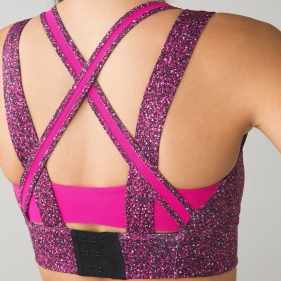 Lululemon Oxygen Sports Bra Magenta Size 4 - Picture 2 of 9